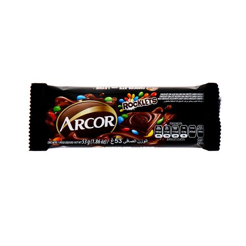 Chocolate Arcor Rocklets Con Leche 53 Gr