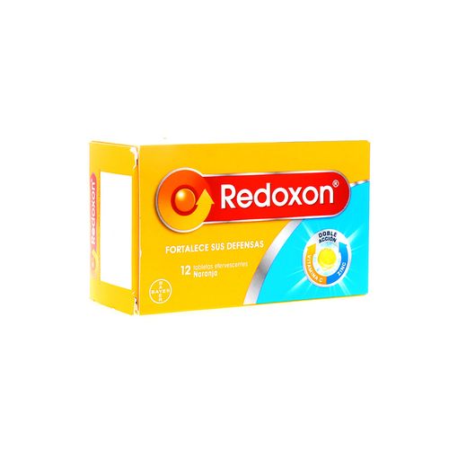 Tabletas Bayer Redoxon Efervecentes Naranja 12 Un