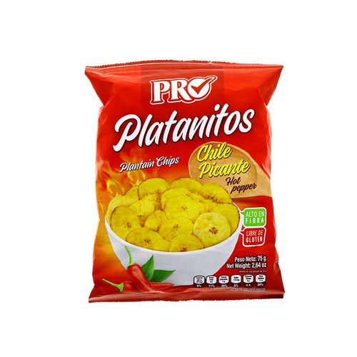 Platanitos Pro Con Chile 75 Gr