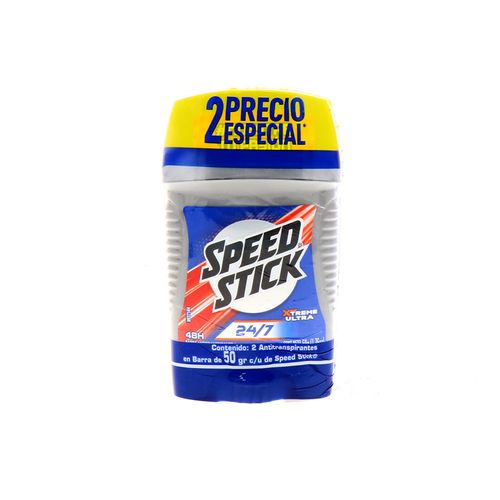 Desodorante Barra Speed Stick Xtreme Ultra 24/7 Pack 2 Un