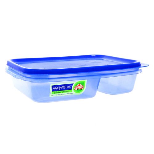Tazon Guateplast Aquarelas Rectangular C/Division 710Ml