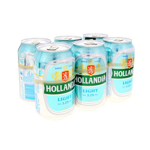 Cerveza Hollandia Light Lata 330 Ml 6 Pack