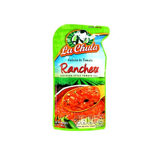 Salsa De Tomate La Chula Ranchera Doypack 106 Gr