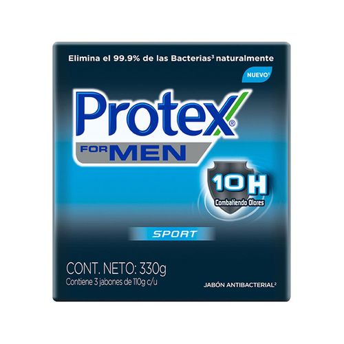 Jabón de Tocador Antibacterial Protex Men Sport 110 g 3 Pack