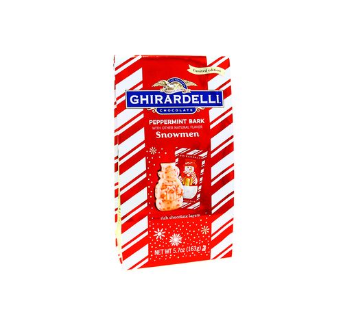 Chocolate Ghirardelli Peppermint Snowman 5.7 Oz