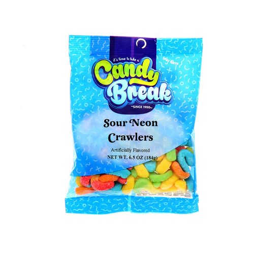 Dulces Candy Break Sour Neón Crawlers 6.5 Oz