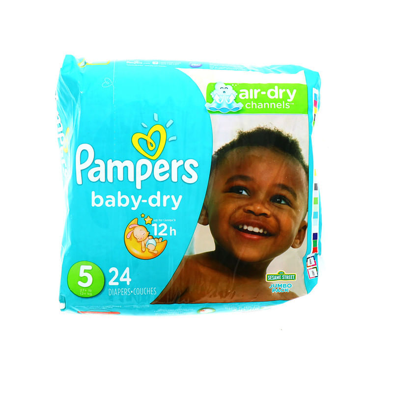 Pañales Desechables Pampers Baby-Dry Talla 5, 78 Unidades : Precio Costa  Rica