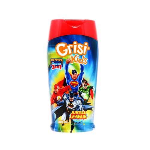 Shampoo Grisi Kids 3En1+Acondicionad+Gel Justice League300Ml