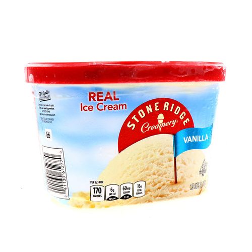 Ice Cream Stone Ridge Creamery Vainilla 48 Oz