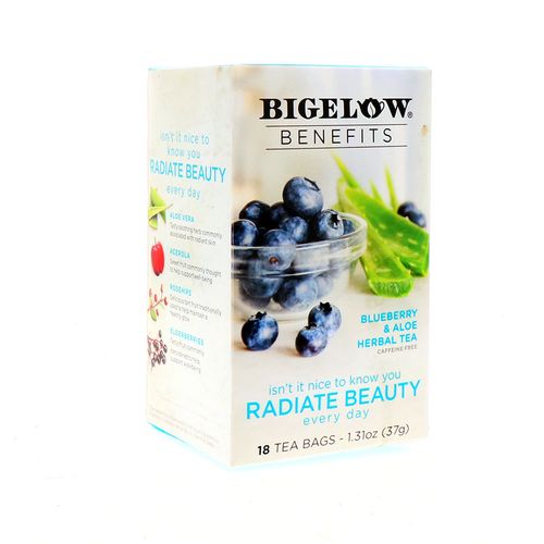 Te De Hierbas Bigelow Radiate Beauty Blueberry & Aloe 1.31Oz