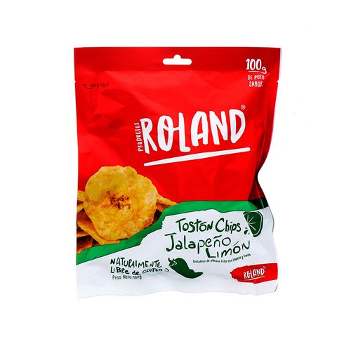 Tostón Chips Roland Jalapeño Limón 100 Gr