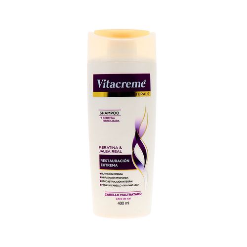Shampoo Vitacreme Restauración Extrema Kerat&Jale Real 400Ml