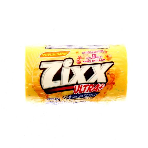 Jabón Para Ropa Zixx Amarillo Frutos Del Trópico Ultra+425Gr