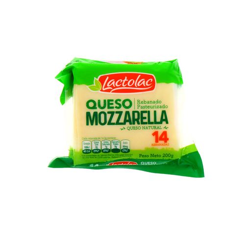 Queso Mozzarella Lactolac 200 Gr