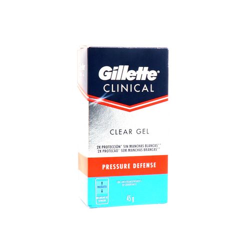 Desodorante Gel Gillette Clinical Pressure Defense 45 Gr