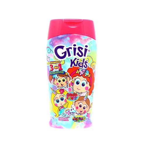 Shampoo Grisi Kids 3En1+Acondicionad+Gel Chamoy Amiguis300Ml