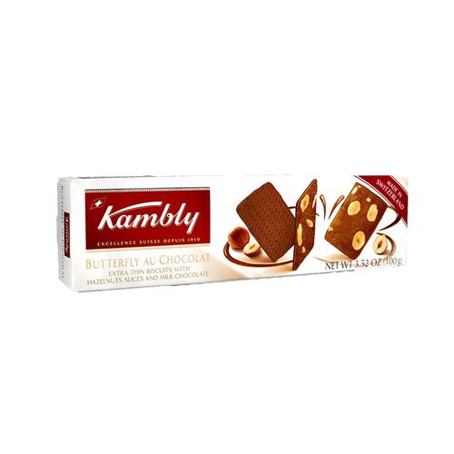 Galleta De Mantequilla Kambly Con Avellana Chocolate 3.5 Oz
