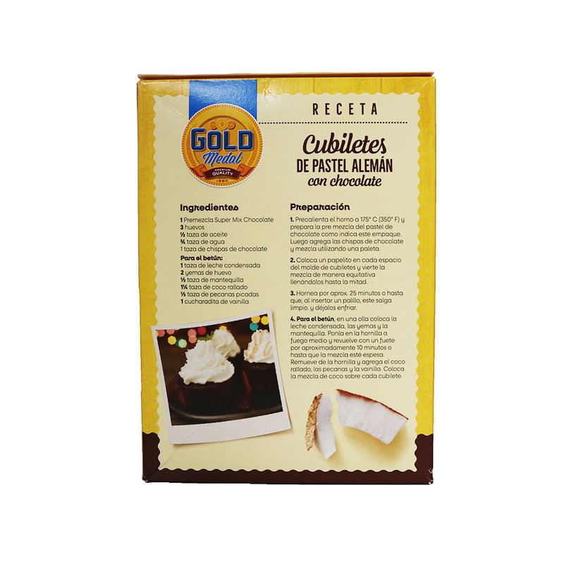 Premezcla Para Pastel Gold Medal Chocolate 454 Gr