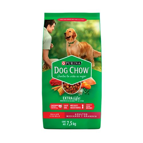 Comida Para Perro Dog Chow Adulto Raza Mediana Grande 7.5 Kg