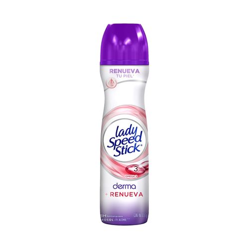 Desodorante Spray Lady Speed Stick Antt Derma +Renueva 150Ml
