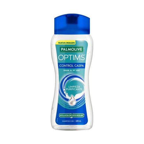Shampoo Palmolive Optims Control Caspa Limpieza Purificante 680 ml