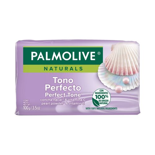 Jabón de Tocador Palmolive Naturals Tono Perfecto Nacar y Vitamina C 100g