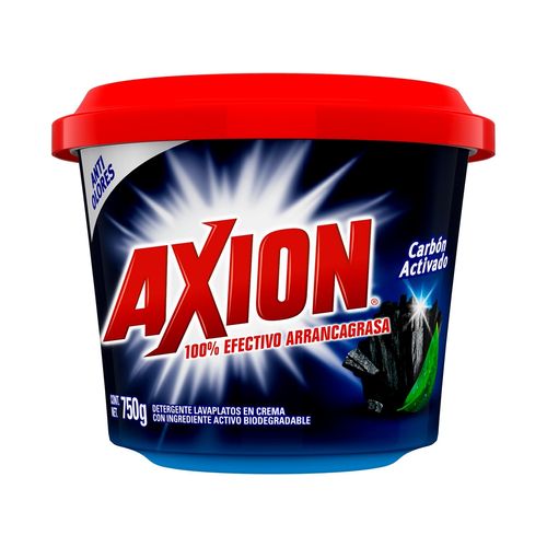 Crema Lavaplatos Axion Carbón Activado 750 Gr
