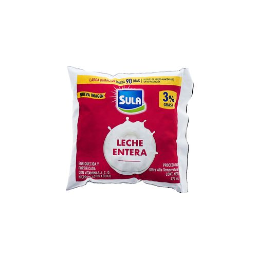 Lecha Sula Entera Uht Bolsa 473 mL