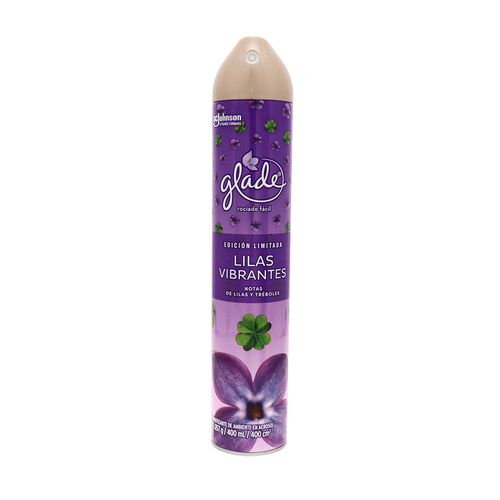 Aromatizante Spray Lilas Vibrantes Glade 400 mL