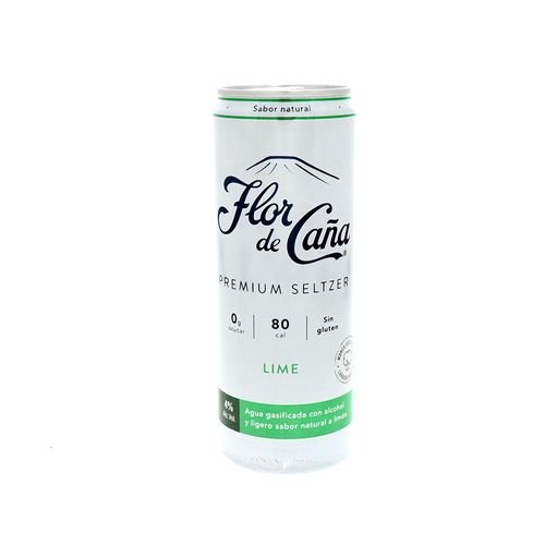Flor de Caña Premium Seltzer Lime 355 mL