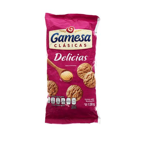 Galleta Gamesa Clasica Delicias Mantequilla 130 G