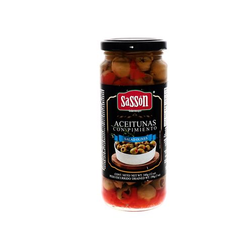 Aceitunas Salad Olives con Pimientos Sasson 340 Gr