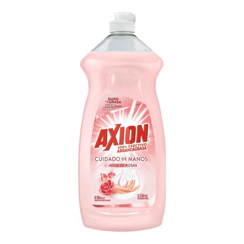 Detergente Liquido Lavaplatos Axion Agua Rosas 750 mL