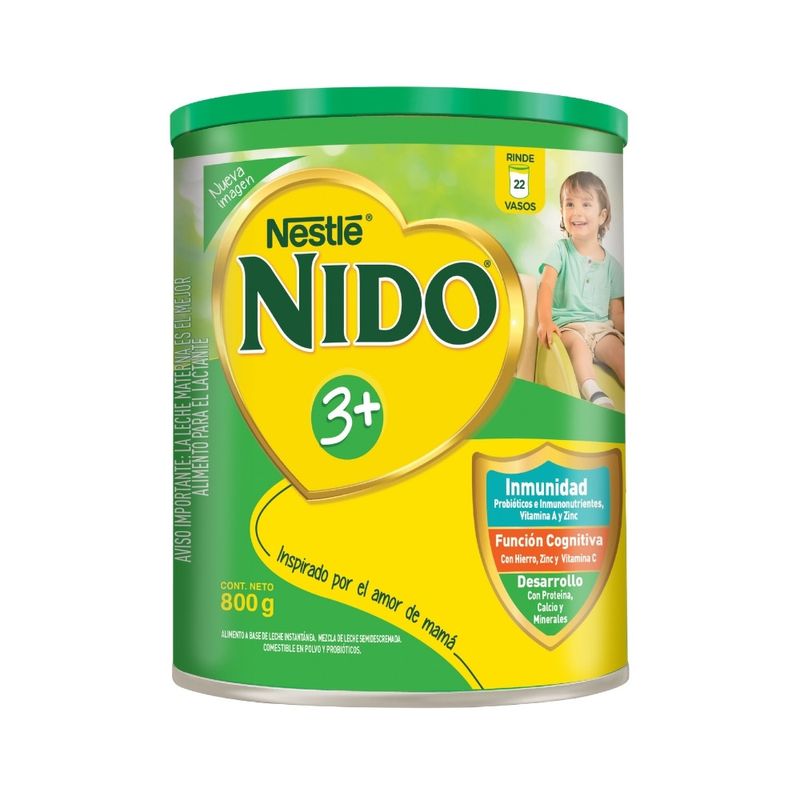 NIDINA 3 Leche de Crecimiento para Lactantes PACK OFERTA 4x800g