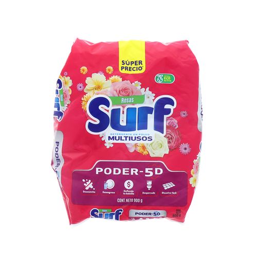 Detergente En Polvo Surf Multiusos Rosas 900g