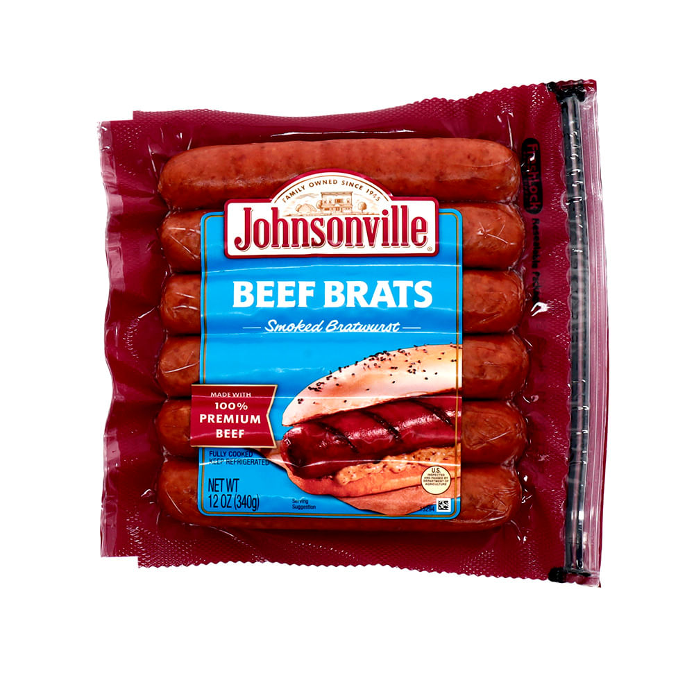 Salchicha Johnsonsville Ahumada Beef Brats 12 Oz