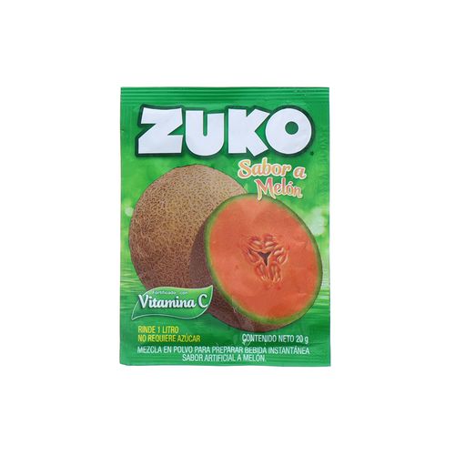 Bebida En Polvo Zuko Vitamina C Melón 20 Gr