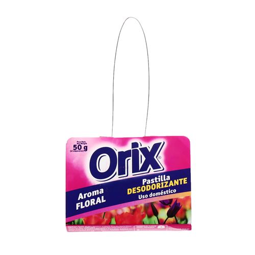 Pastilla Desodorizante Orix  Para Baño Aroma Floral 50 Gr