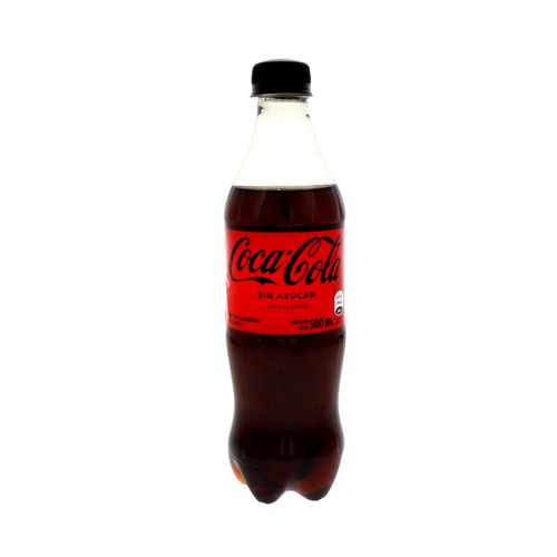 Refresco Coca Cola Carbonatado Sin Azúcar 500 Ml