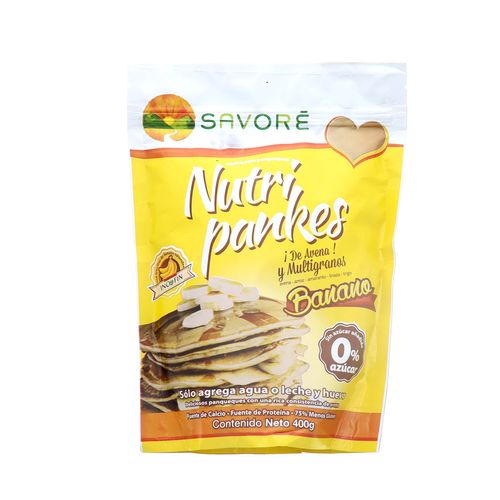 Harina Panqueques Savore Nutri Panks Avena Multigrano Banano 400 Gr