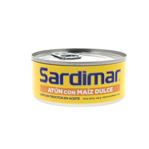 Atun En Aceite Sardimar Lomo En Trocitos C/Maiz Dulce 140 Gr
