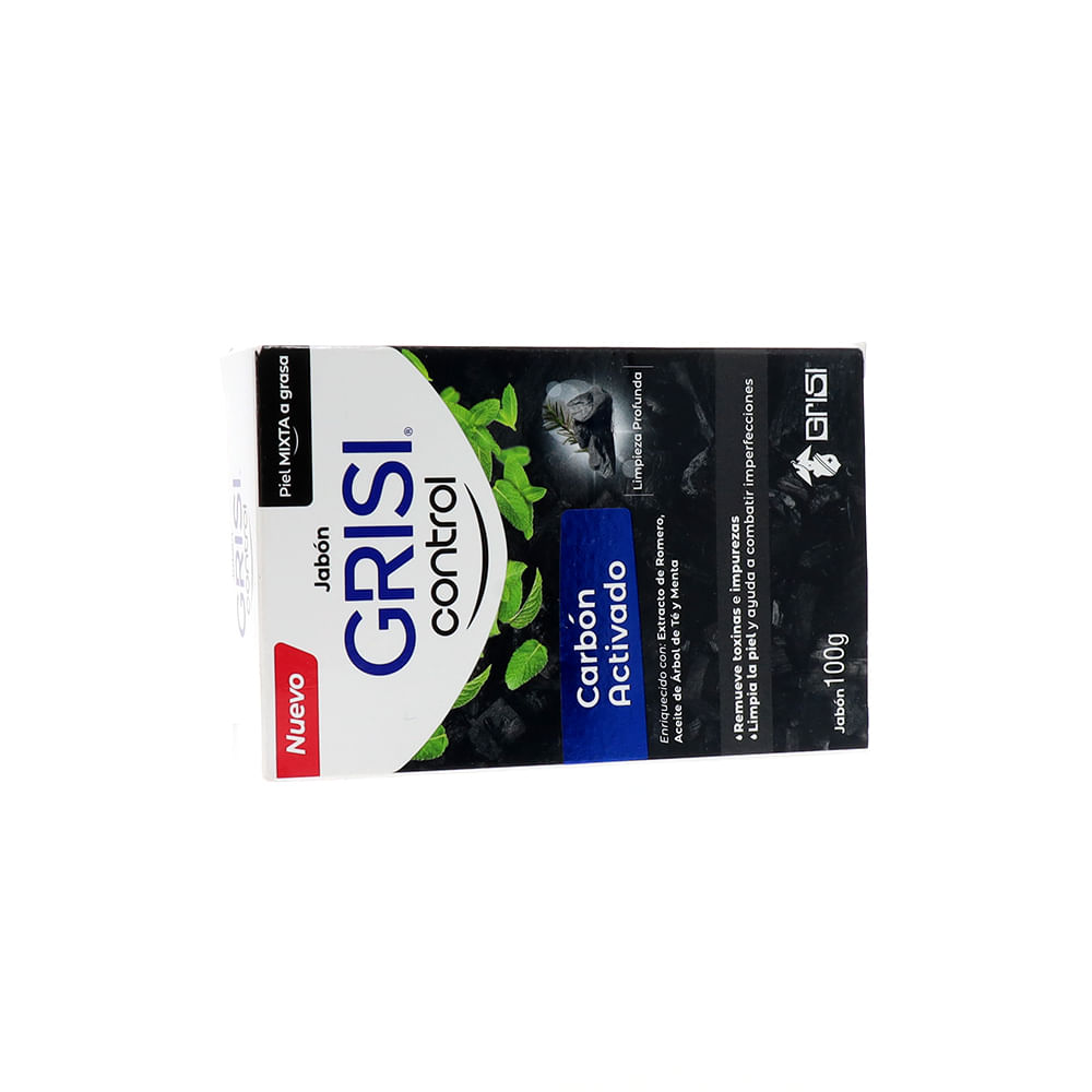 Jabón Grisi Control Carbón Activado Caja 100 Gr 5409