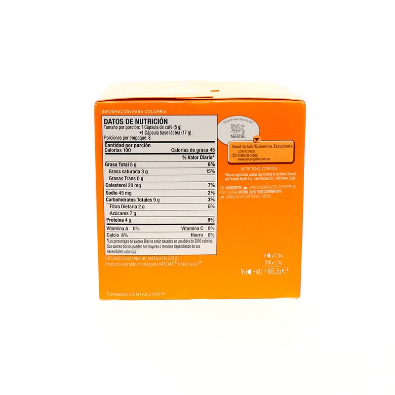 Lot De 5 Boîtes Nescafé Dolce Gusto Latte Macchiato – 16 Capsules Par Boîte, Date 31/10/2025