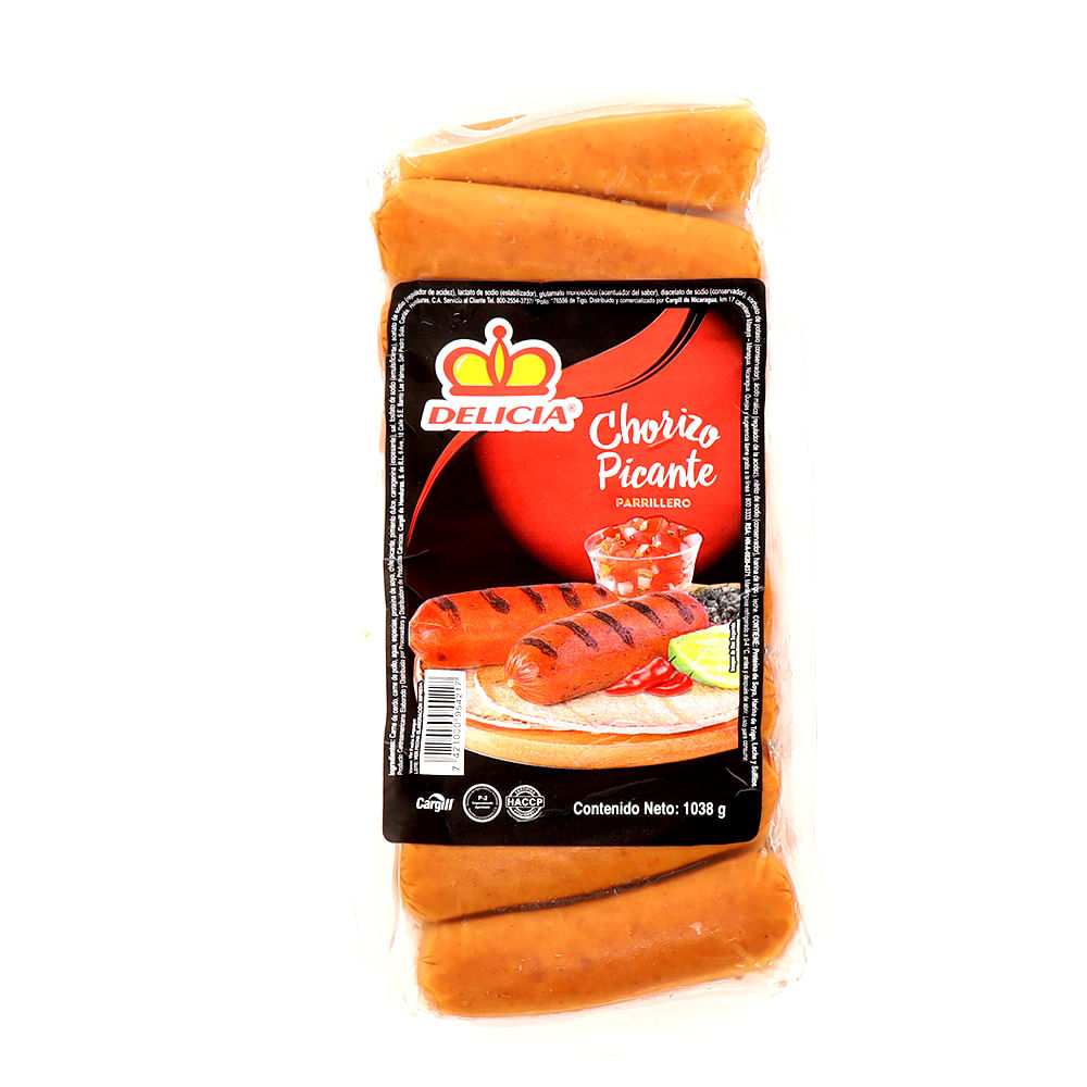 Chorizo Parrillero Delicia Picante 1038 Gr