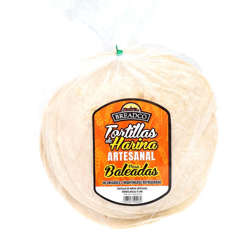 Tortilla De Harina Breadco Artesanal Gorditas 10Un