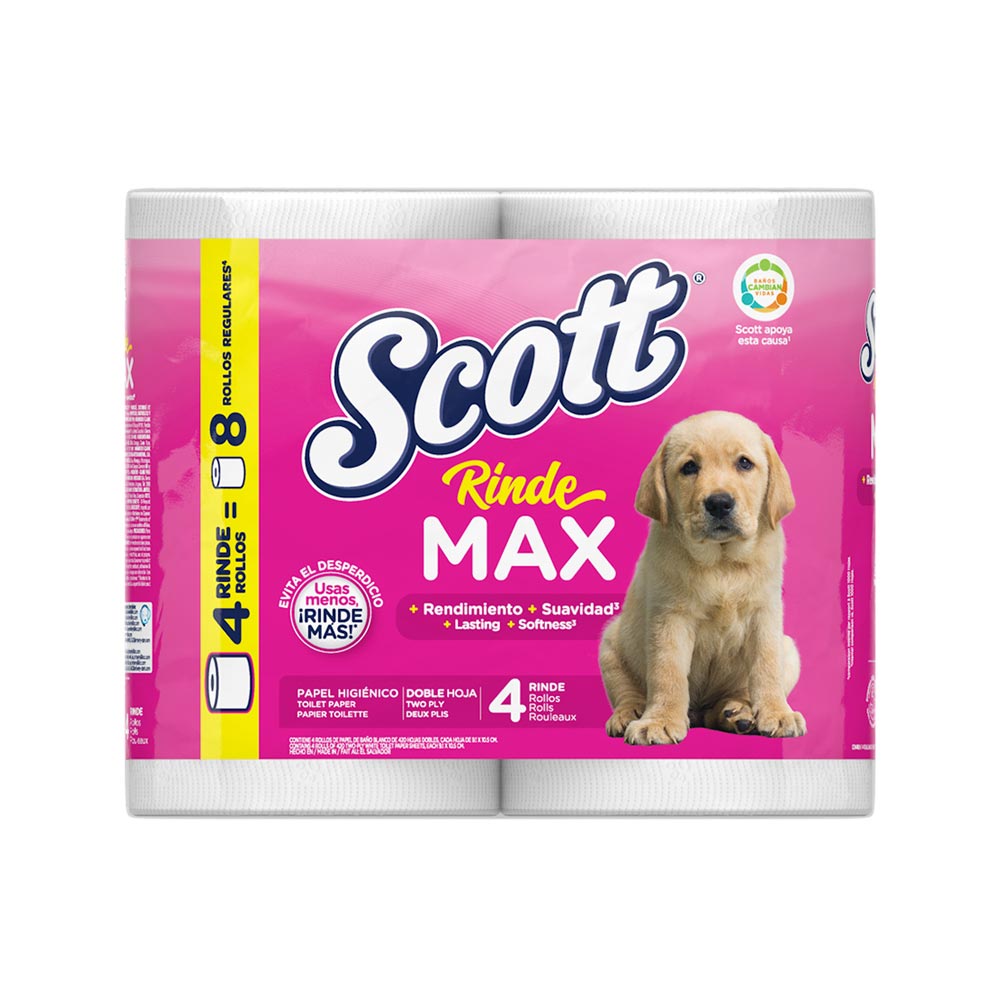 Scottex Original Papel higiénico 4 unidades, Envío 48/72 horas