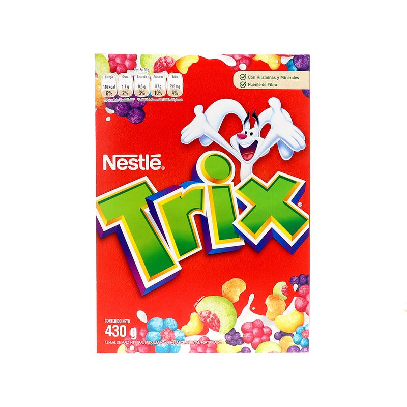 Cereal Nestle Trix Maíz Integral Sabor A Frutas 430 Gr